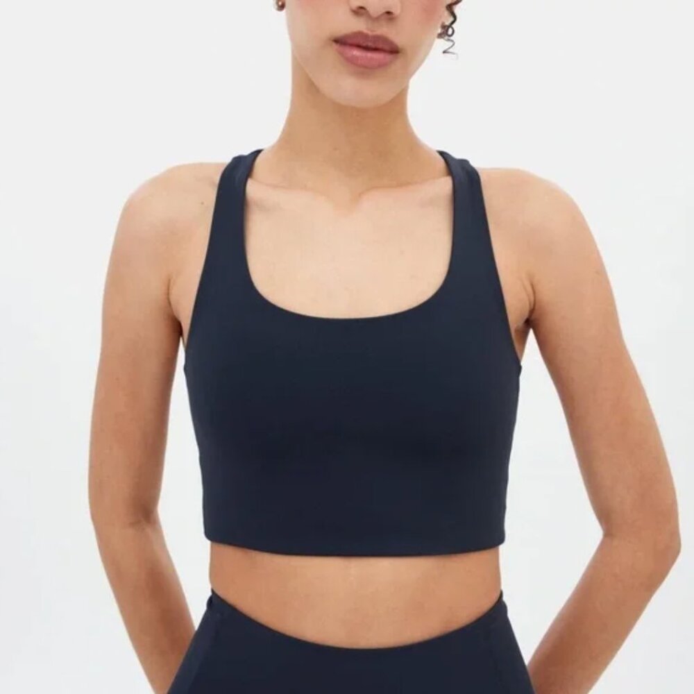 Girlfriend Collective Navy Paloma Sports Bra M